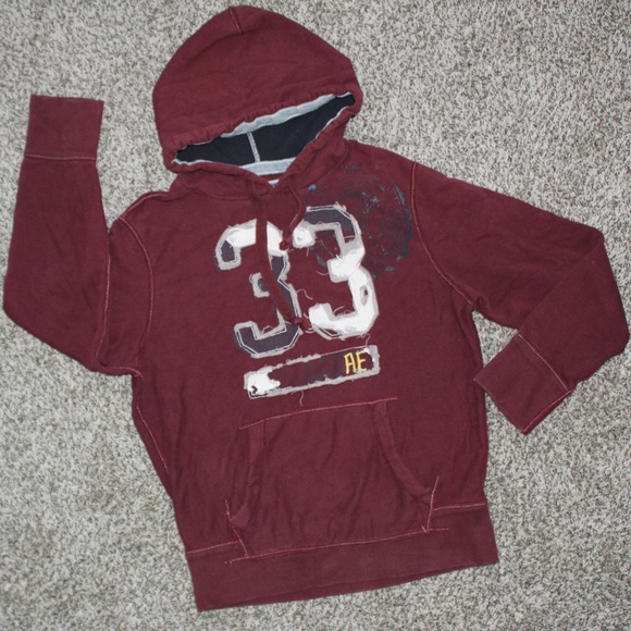 American Eagle burgundy hoodie size M - Picture 4 of 5